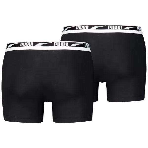  Herren-Boxershorts PUMA MEN EVERYDAY MULTI LOGO BOXER 2P 93832501 SCHWARZ 
