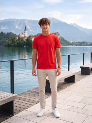 Herren-T-Shirt ALTISPORT NP/ALMST20001 SCHARLACHROT