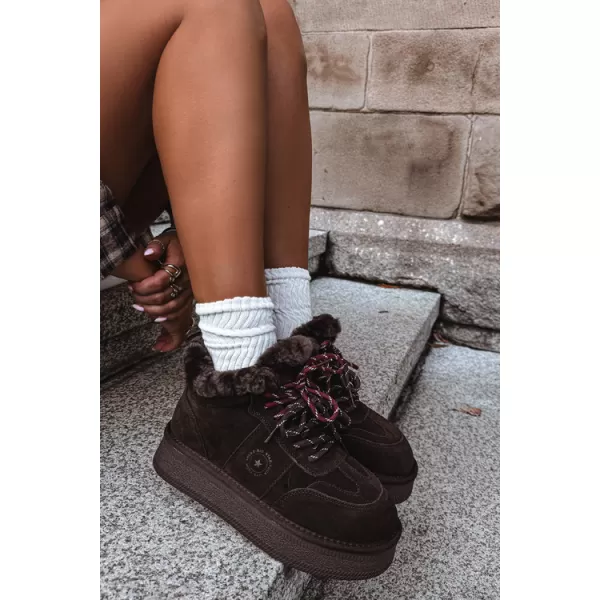  Schneemänner für Frauen BIG STAR SHOES UU274312 SCHOKOLADE 