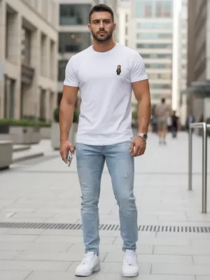 Herren-T-Shirt DSTREET NX5101R-WH WEIß