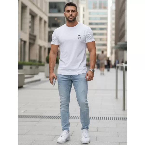  Herren-T-Shirt DSTREET NX5105R-WH WEIß 