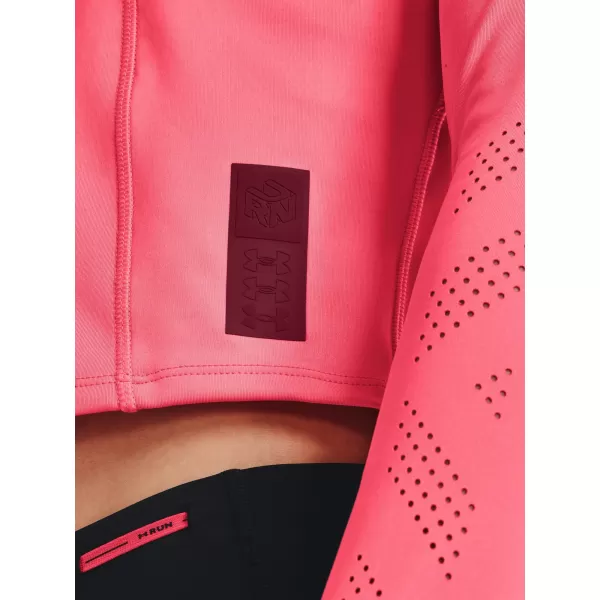  Damen-T-Shirt UNDER ARMOUR UA RUN ANYWHERE LASER LS 1365641-819 ROSA 