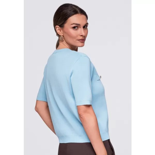  Damenbluse OMBRE OW-TS-E0084 BLAU 