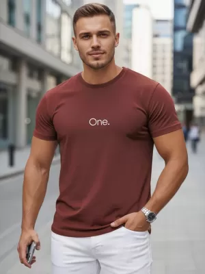 Herren-T-Shirt DSTREET NX5125R-BU ROTWEIN
