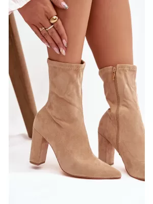 Damen-Stiefeletten BOTO MVP314 BEIGE