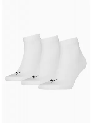 Socken PUMA UNISEX QUARTER PLAIN 3P 93858909 WEIß