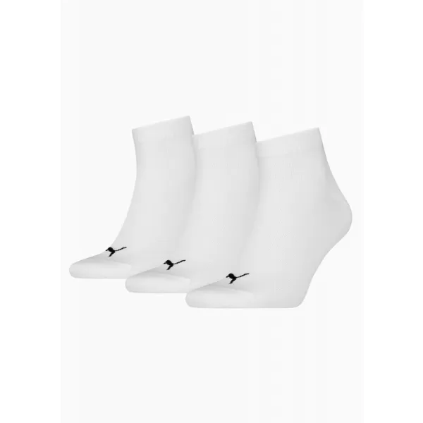  Socken PUMA UNISEX QUARTER PLAIN 3P 93858909 WEIß 