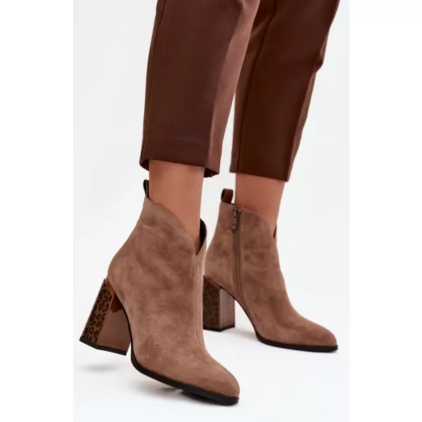  Damen-Stiefeletten BOTO 25BT24-9210 BRAUN 