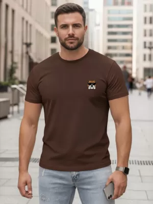 Herren-T-Shirt DSTREET NX0125R-CH BRAUN