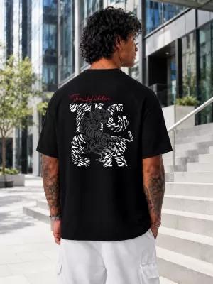 Herren-T-Shirt DSTREET NX4001R-BK-O SCHWARZ