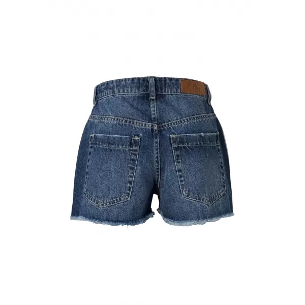  Damen-Shorts URBAN CLASSICS TB8193 MITTELTIEFBLAU GEWASCHEN 
