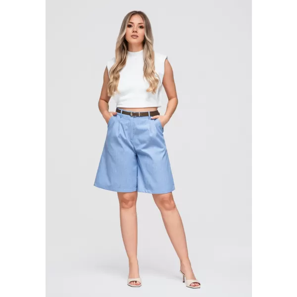  Damen-Shorts OMBRE OW-ST-E0016 BLAU 