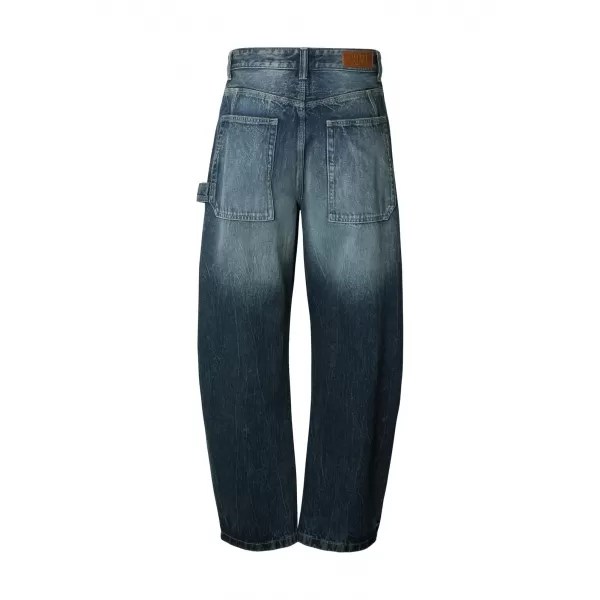  Herrenhosen URBAN CLASSICS TB8057 DUNKELBLAUER MARMOR GEWASCHEN 