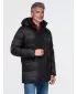 Herren-Winterjacke OMBRE OM-JALJ-0263 SCHWARZ