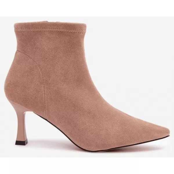  Damen-Stiefeletten BOTO 7107 BEIGE 
