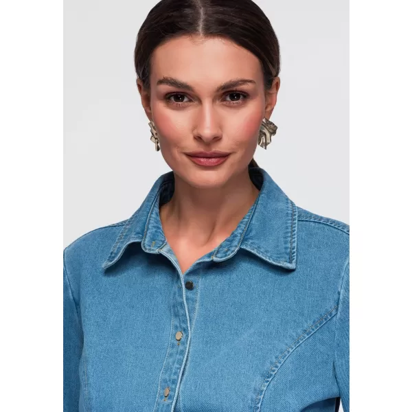  Damenhemd OMBRE OW-SH-E0070 BLAU 