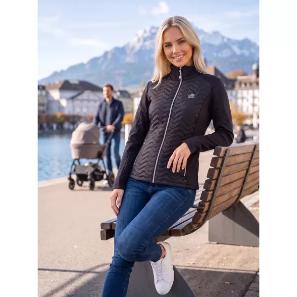  Hybridjacke für Damen ALTISPORT IDONY SCHWARZ 