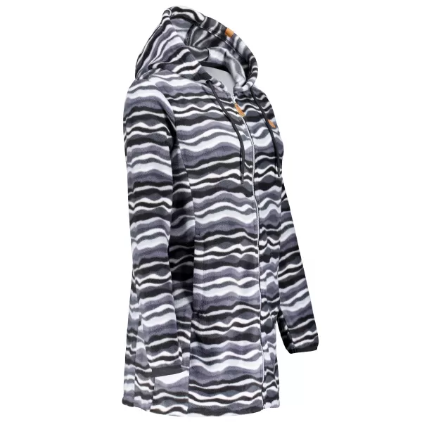  Fleece-Sweatshirt für Damen ALTISPORT ILANI SCHWARZ 