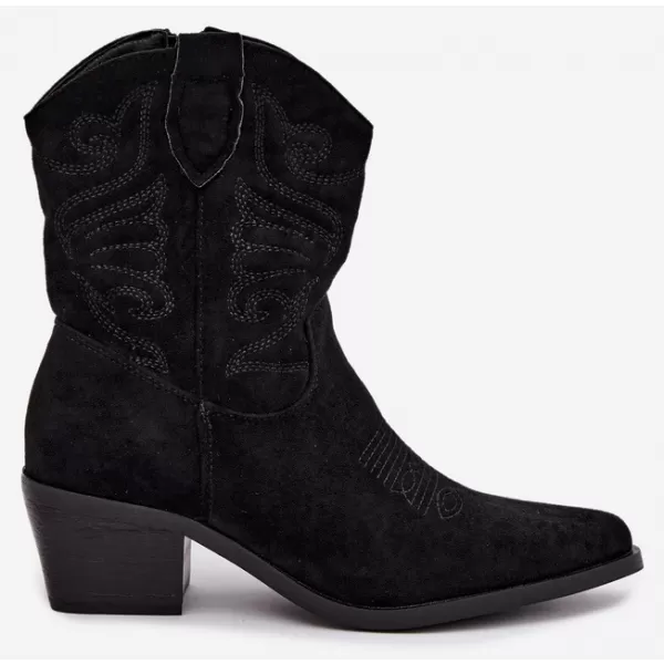  Damen-Stiefeletten BOTO 6508 SCHWARZ 