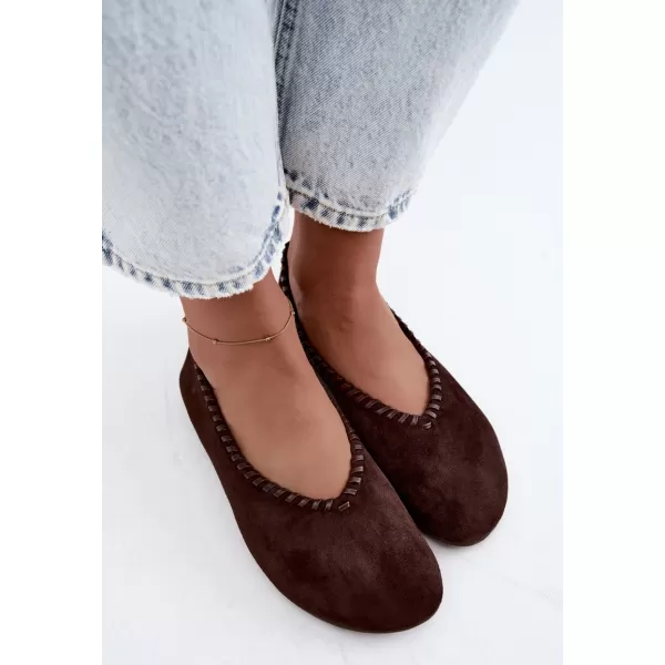  Ballerinas für Damen BOTO 9897 BRAUN 