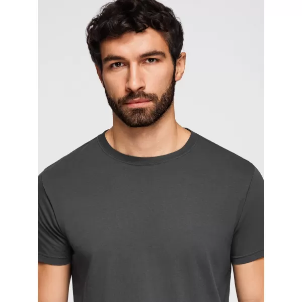  Herren-T-Shirt OMBRE OM-TSBS-0268 WEIß/GRAPHIT/BLAUER DENIM 