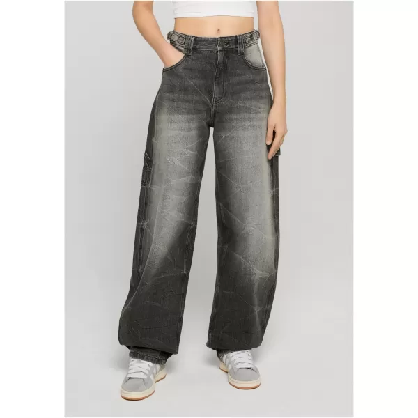  Damenhosen URBAN CLASSICS TB8140 SCHWARZ GEWASCHEN 