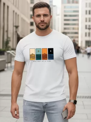 Herren-T-Shirt DSTREET NX5103R-WH WEIß