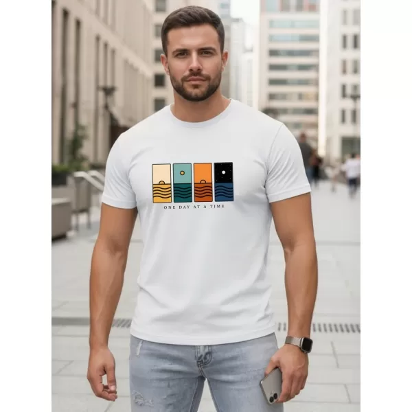  Herren-T-Shirt DSTREET NX5103R-WH WEIß 