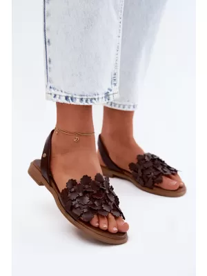Damensandalen ZAZOO 40468 SCHOKOLADE