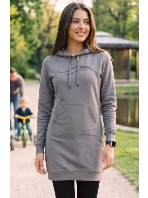 Erweitertes Damen-Sweatshirt ALTISPORT ALW001419 STAHLGRAU