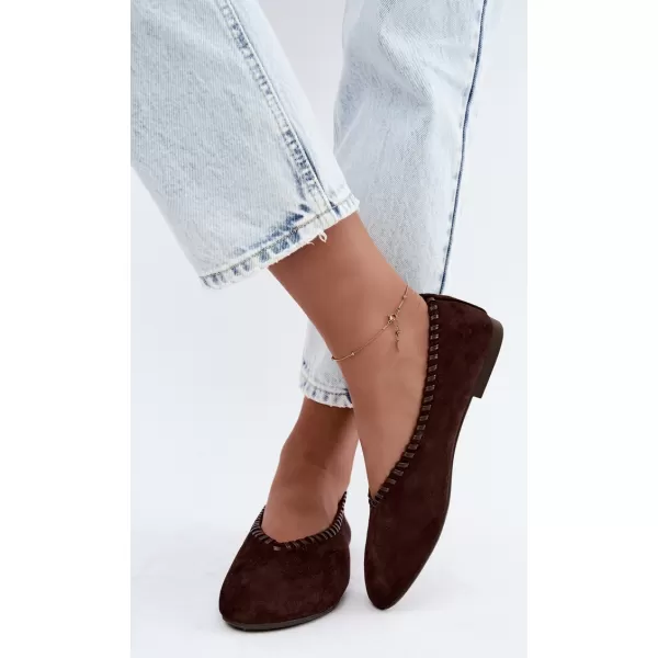  Ballerinas für Damen BOTO 9897 BRAUN 