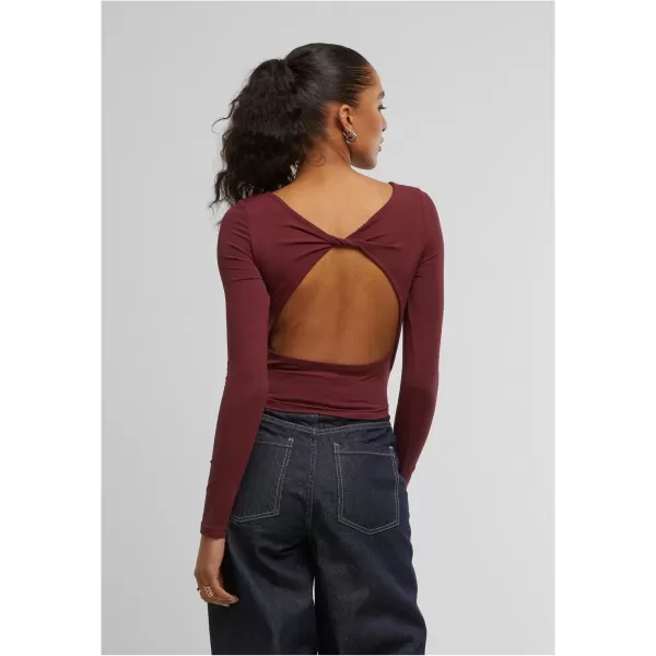  Damen-T-Shirt URBAN CLASSICS TB7721 KIRSCHE 