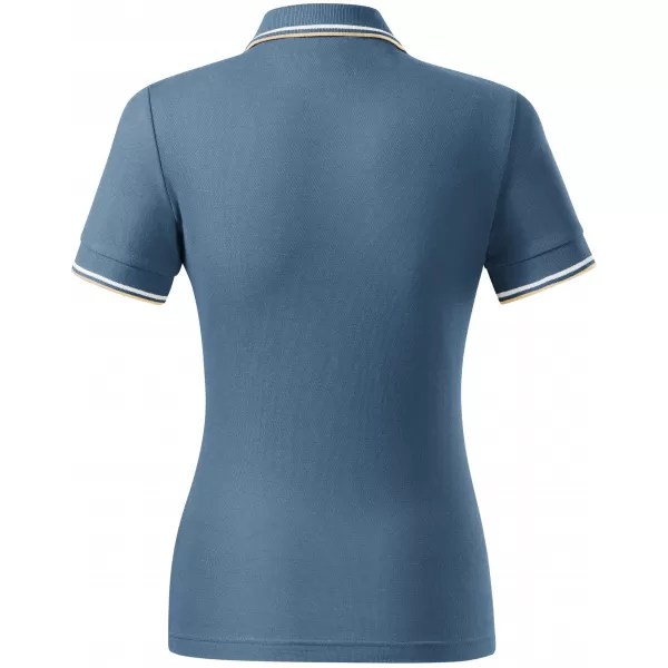  Damen-T-Shirt mit Kragen MALFINI FOCUS 233 DENIM 