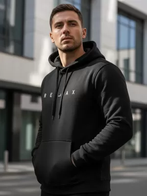 Herren-Sweatshirt DSTREET NX0001B-BK SCHWARZ