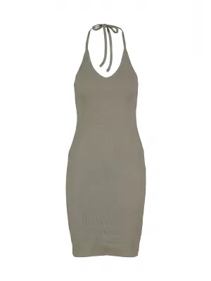 Kleid URBAN CLASSICS TB7547-18328 BLASSES OLIV