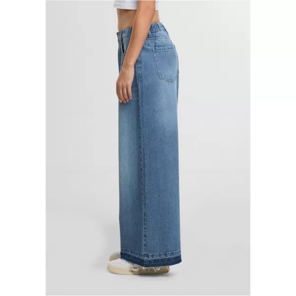  Damenhosen URBAN CLASSICS TB7712 MITTELTIEFBLAU GEWASCHEN 