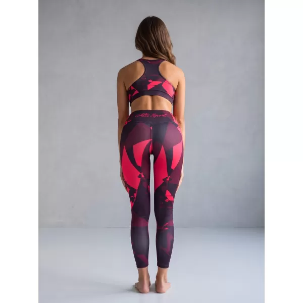  Lange Premium-Leggings für Damen (neue Größen) ALTISPORT VOJ/ALW080LEG05 WEINROT 