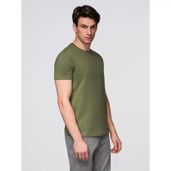  Herren-T-Shirt OMBRE OM-TSBS-0268 SCHWARZ/GRÜN/KHAKI 