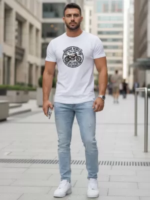 Herren-T-Shirt DSTREET NX5007R-WH WEIß