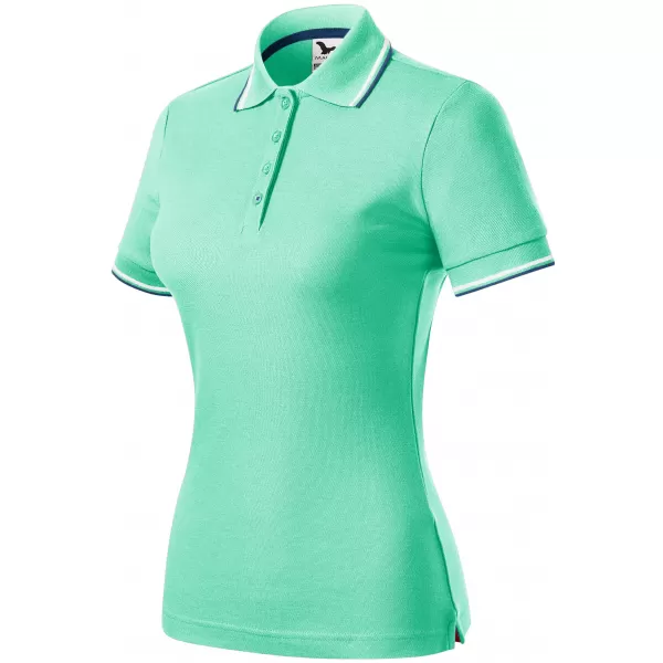  Damen-T-Shirt mit Kragen MALFINI FOCUS 233 MINZE 