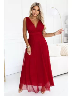 Kleid NUMOCO 687-2 HELLES BURGUNDERROT