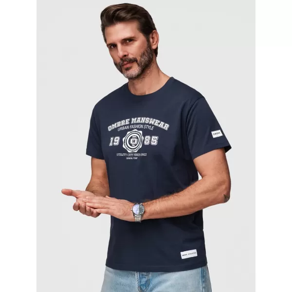  Herren-T-Shirt OMBRE OM-TSPT-0269 MARINEBLAU 