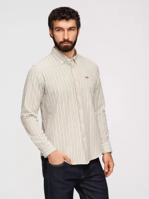 Herrenhemd OMBRE K703 BEIGE