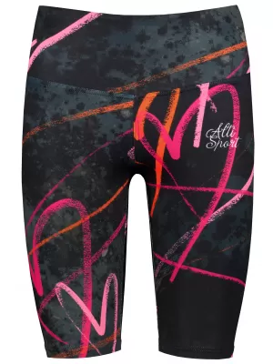 Premium-Overknee-Leggings für Damen (neue Größen) ALTISPORT VOJ/ALW082LEG06 SCHWARZ