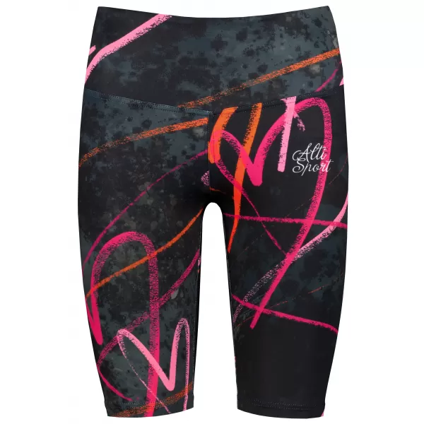  Premium-Overknee-Leggings für Damen (neue Größen) ALTISPORT VOJ/ALW082LEG06 SCHWARZ 