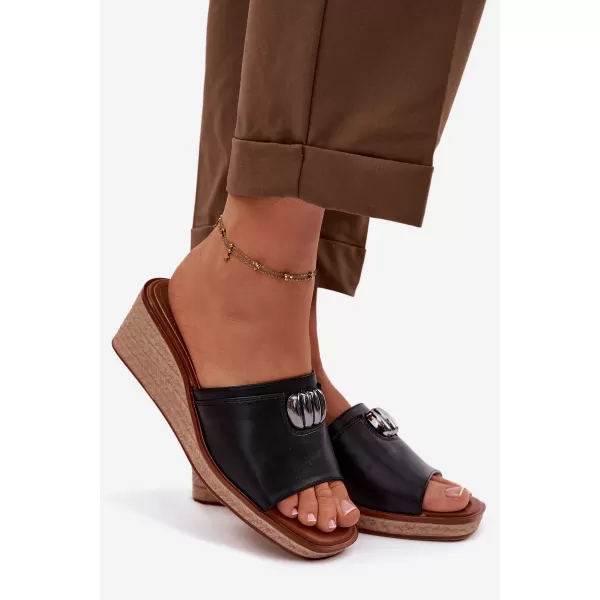  Damenhausschuhe SERGIO LEONE KL325 SCHWARZ 