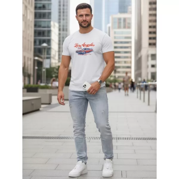  Herren-T-Shirt DSTREET NX0055R-WH WEIß 