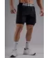 Doppellagige Trainingsshorts NEBBIA PRIMAL 878 SCHWARZ