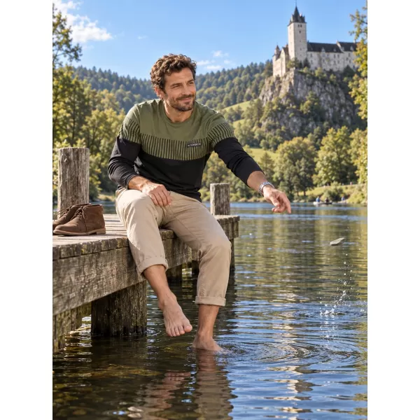  Herren-T-Shirt ALTISPORT IGGY MILITÄR 