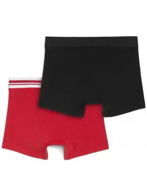 Herren-Boxershorts PUMA MEN EVERYDAY PLACED LOGO BOXER 2P 93847605 ROT/SCHWARZ